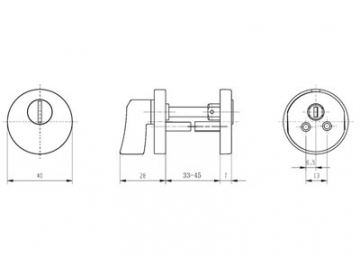 MPF1613 Door Handle Lock