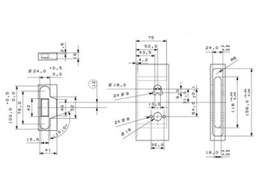 MPF1613 Door Handle Lock