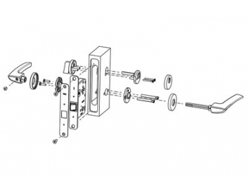 MPF1613 Door Handle Lock