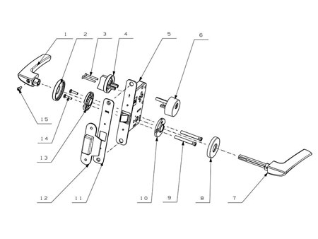 MPF1614 Door Handle Lock