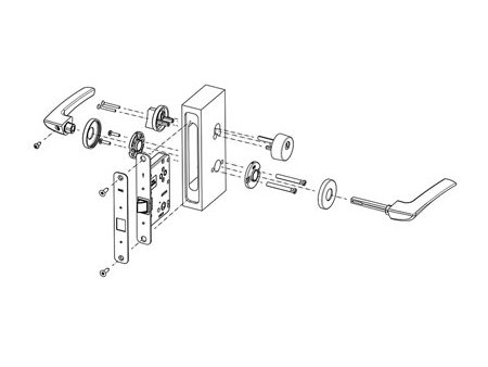 MPF1614 Door Handle Lock