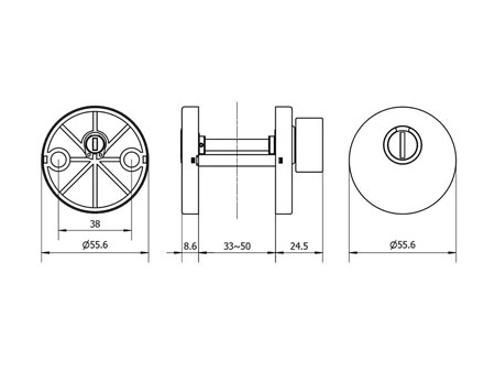 MG2812 Push Pull Mortise Lock