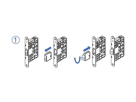 MG2812 Push Pull Mortise Lock