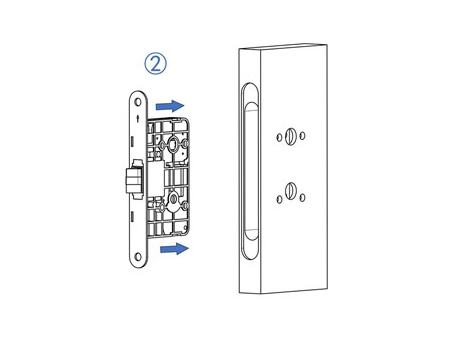 MG2812 Push Pull Mortise Lock