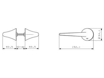 MPN1611 Door Lever Lock