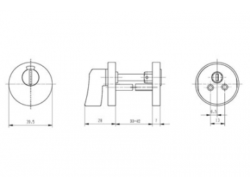 MPN1612 Door Lever Lock