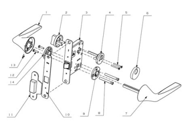 MPN1612 Door Lever Lock