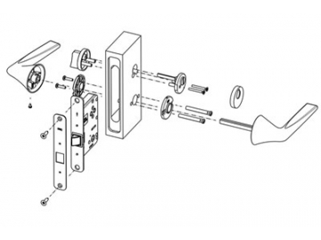 MPN1612 Door Lever Lock