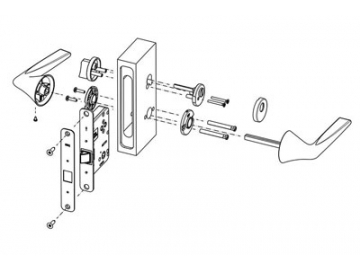 MPN1613 Door Lever Lock