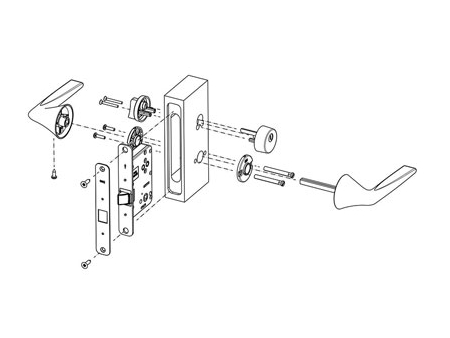 MPN1614 Door Lever Lock