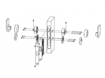 MG2813 Push Pull Mortise Lock