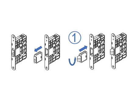 MG2814 Push Pull Mortise Lock