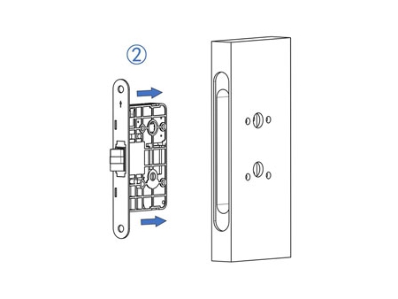 MG2814 Push Pull Mortise Lock