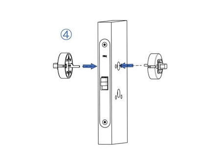 MG2814 Push Pull Mortise Lock