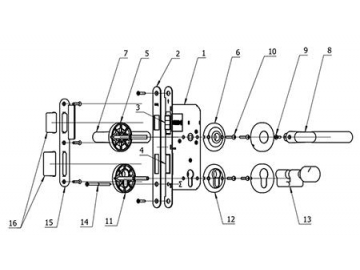 MG1614 Mortise Lever Lock