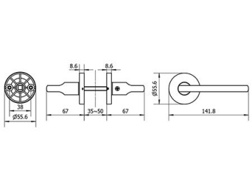 MG1633 Mortise Lever Lock