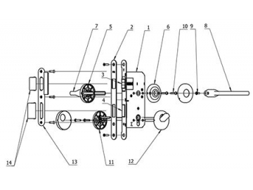 MG1633 Mortise Lever Lock