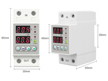 THVA-63 over and under voltage, over current protection relay, 40A 63A rated current