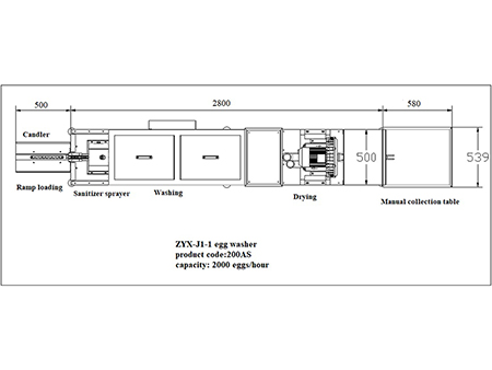200AS Egg Washer (2000 EGGS/HOUR)