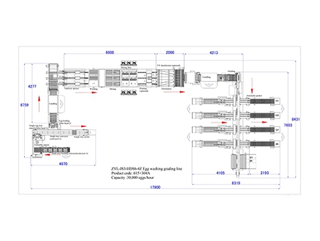 304A Egg Processing Line with Cleaning & Grading (30,000 EGGS/HOUR)