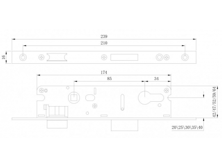 2212B Hook locks