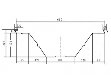 BH-914-610 Arch Sheet Roll Forming Machine