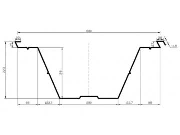 BH-1000-680 Arched Roof Sheet Forming Machine