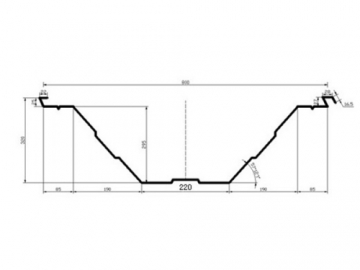 BH-1220-800 Arched Roof Sheet Forming Machine