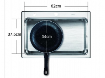 DNP8102 Rectangular Single Bowl Kitchen Sink