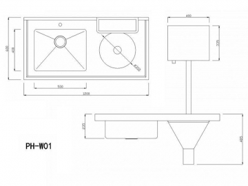Stainless Steel Medical Washing Table