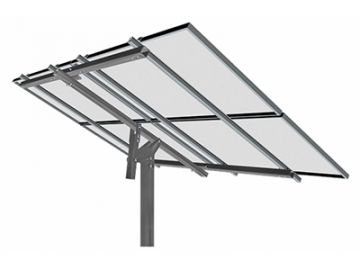 Single Post Ground Mount Solar Racking System