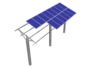 Concrete Pile Solar Mounting System