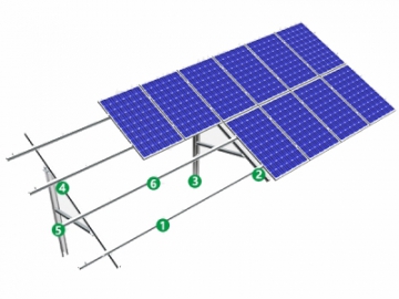 PGT2 Solar Panel Ground Mount PV Racking System