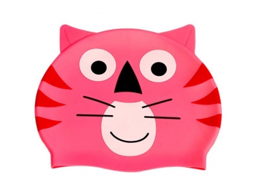 Silicone swimming cap