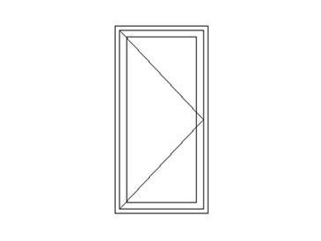 Thermal Break Aluminum Alloy Casement Door