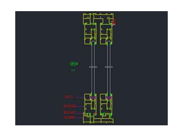 Thermal Break Aluminum Alloy Casement Door