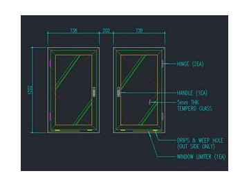 Aluminum Alloy Casement Window