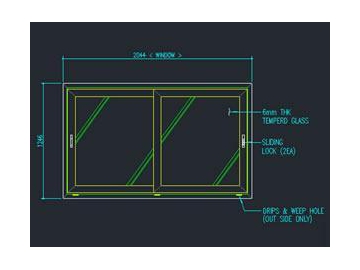 Aluminum Alloy Sliding Window