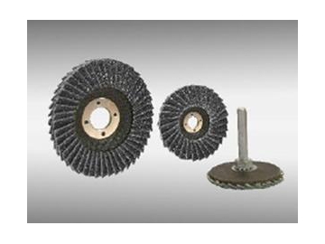 Silicon Carbide Arbor Flat Mini Flap Discs