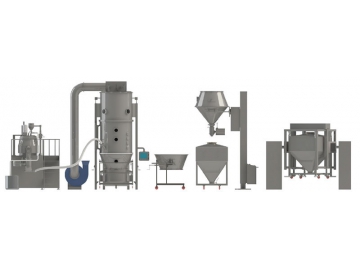 Solid Dosage Granulating And Drying Line