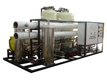 Seawater Desalination System Seawater Reverse Osmosis (SWRO) Desalination System for use on marine vessels