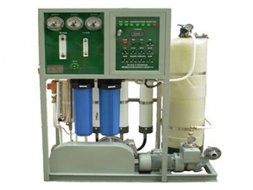 Seawater Desalination System Seawater Reverse Osmosis (SWRO) Desalination System for use on marine vessels