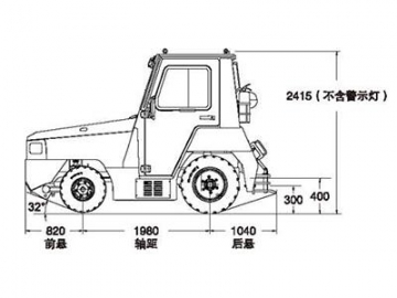 48t 4WD Internal Combustion Tow Tractor