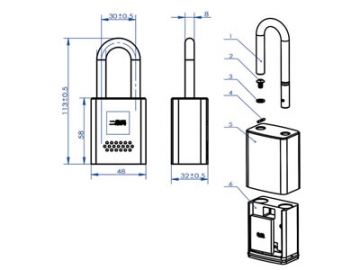 DS918-2A Electromechanical Lock