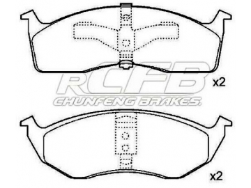 Brake Pads for Chrysler Passenger Vehicle