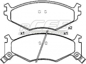 Brake Pads for Chrysler Passenger Vehicle