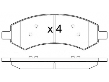 Brake Pads for Chrysler Passenger Vehicle