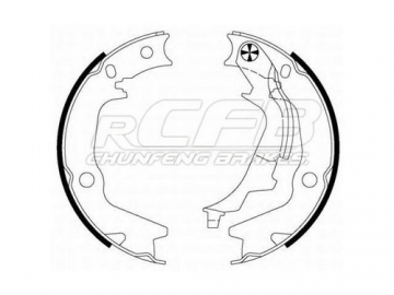 Brake Shoes for Hyundai