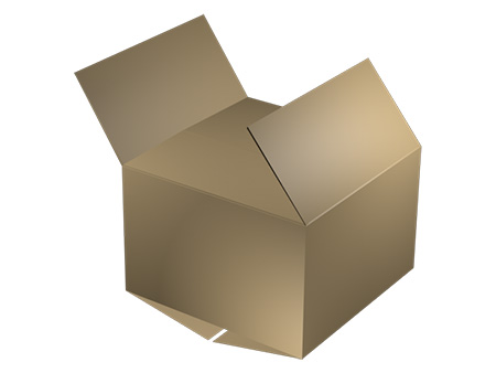 Slotted container and corrugated packaging box