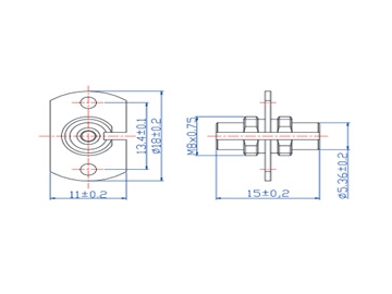 D4 Fiber Optic Adapter